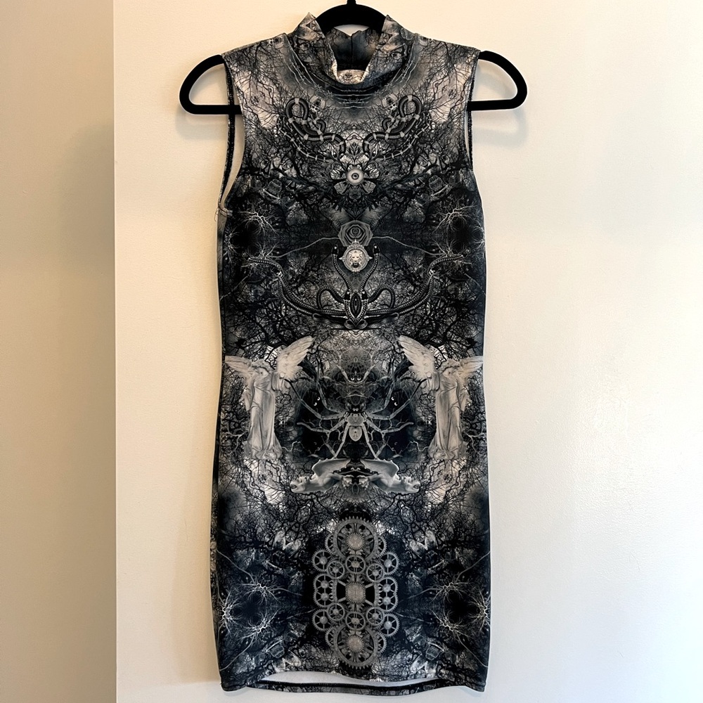 NEW Blackmilk dress, M, black & grey